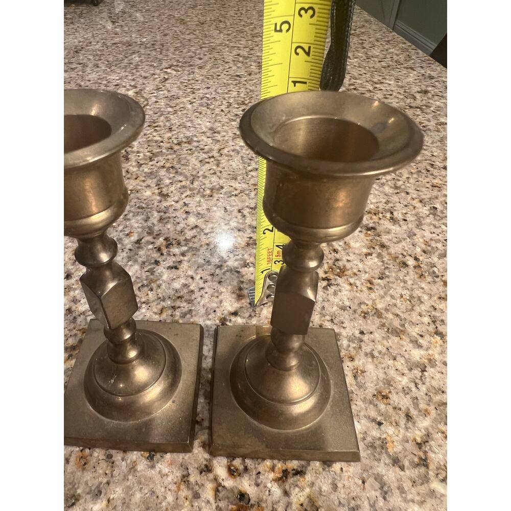 Brass Candlestick Holders - Picture 7 of 7